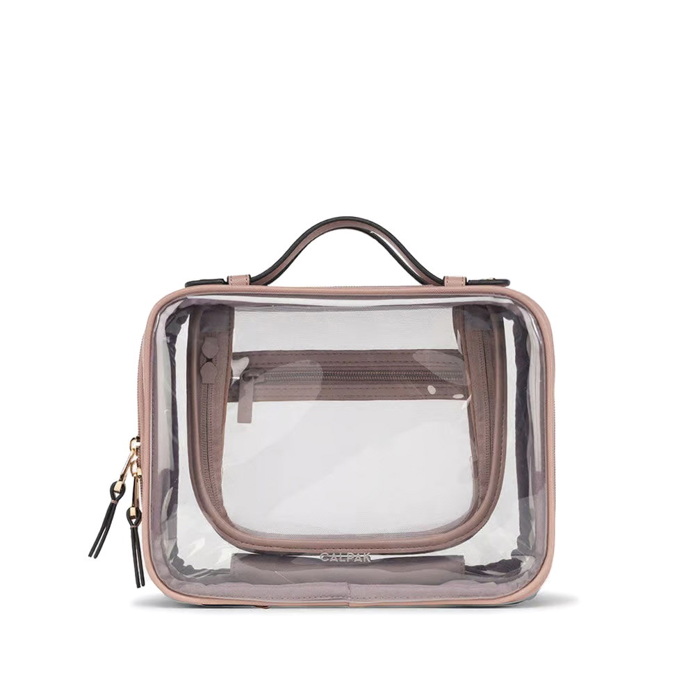Picture of CALPAK Medium Clear Cosmetics Case - Mauve