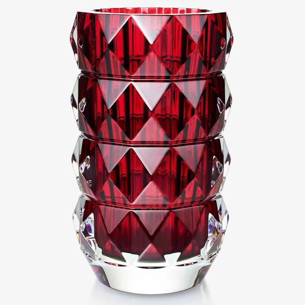 Picture of Baccarat Louxor Round Vase - Red
