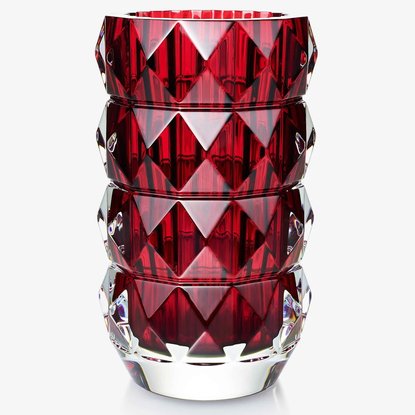 Picture of Baccarat Louxor Round Vase - Red