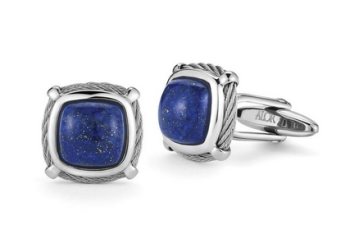 Picture of ALOR&reg; Gentlemen's Blue Lapis Cuff Links