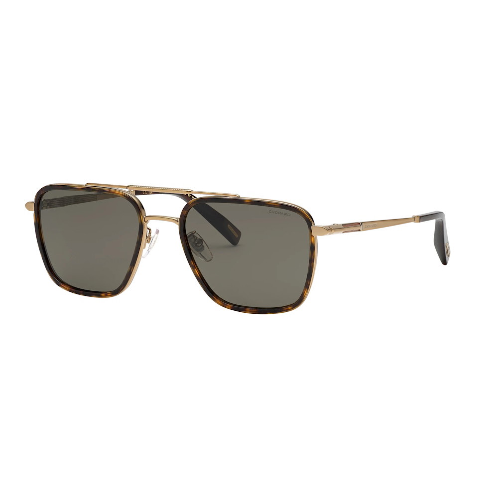 Picture of Chopard L.U.C Sunglasses-Havana Brown/Gold with Grey Lens