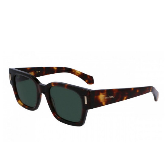 Picture of Ferragamo Rivets Square Sunglasses - Dark Tortoise