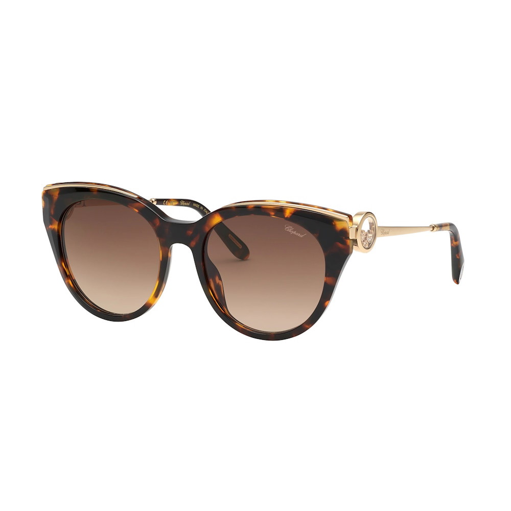 Picture of Chopard Happy Diamonds Sunglasses-Havana with Brown Grad Lens
