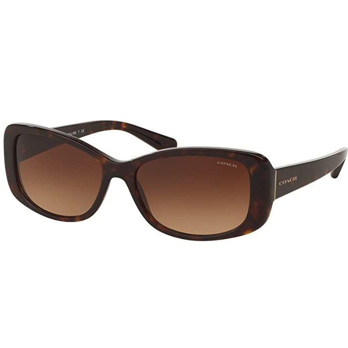 Picture of Coach Rectangular Sunglasses - Dark Tortoise/Brown Gradient