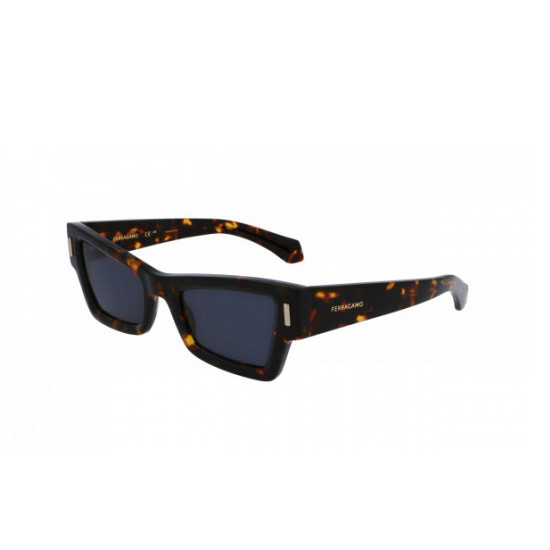 Picture of Ferragamo Rivets Rectangle Sunglasses - Dark Tortoise