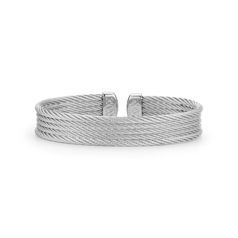 Picture of ALOR Classique Grey Steel Cable Bangle