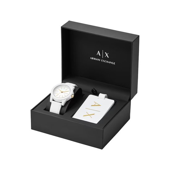 Picture of Armani Exchange Lady Banks Quartz White Dial Ladies Watch Set