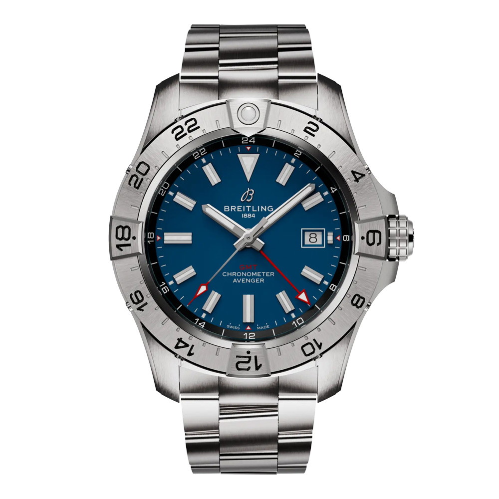 Picture of Breitling Avenger Auto GMT 44 with Blue Dial