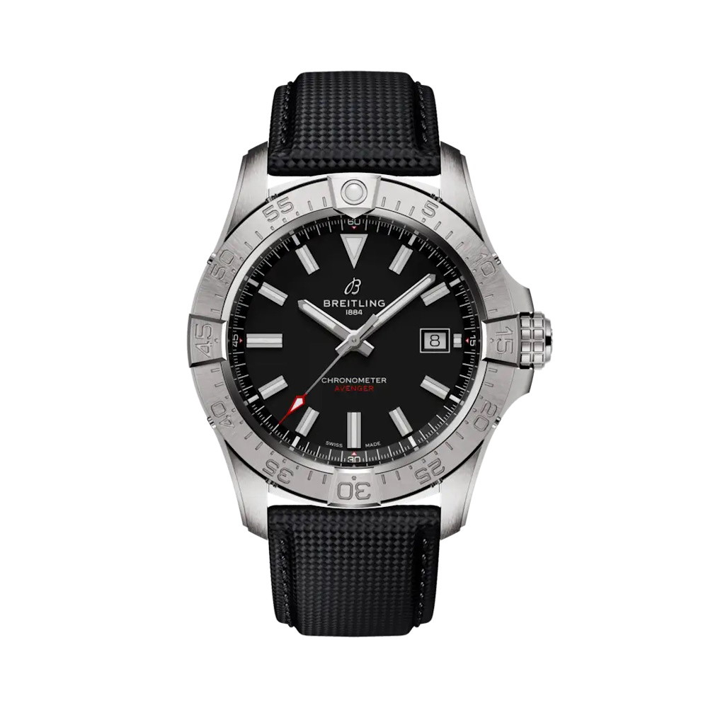 Picture of Breitling Avenger Automatic 42 Watch with Black Leather Strap
