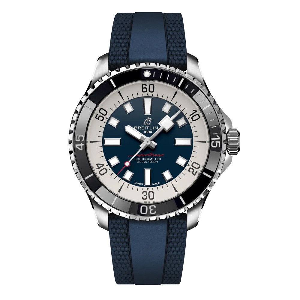 Picture of Breitling Superocean Auto 44 Watch with Blue Strap