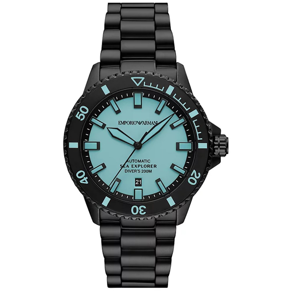 Picture of Emporio Armani Sea Explorer Auto Black Stainless Steel Watch