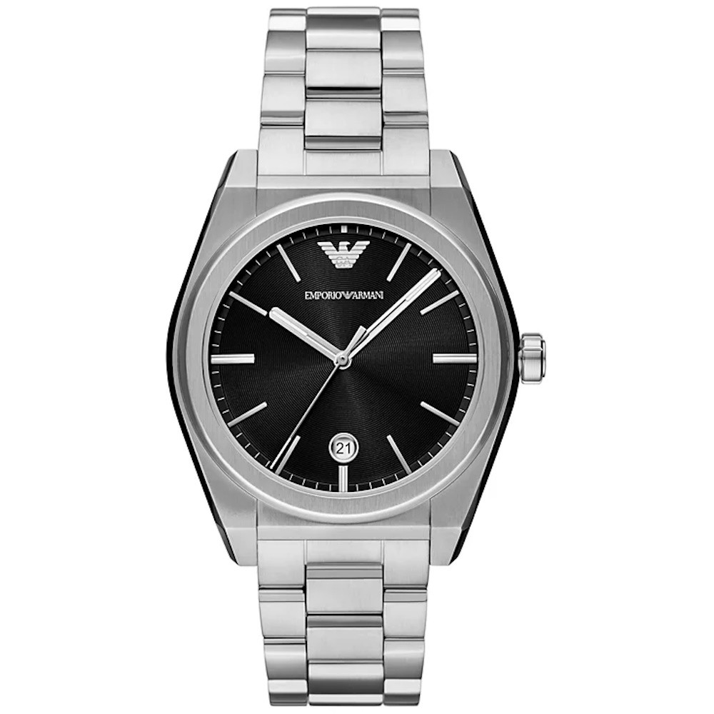 Picture of Emporio Armani Three-Hand Date Silver Stainless Steel Watch