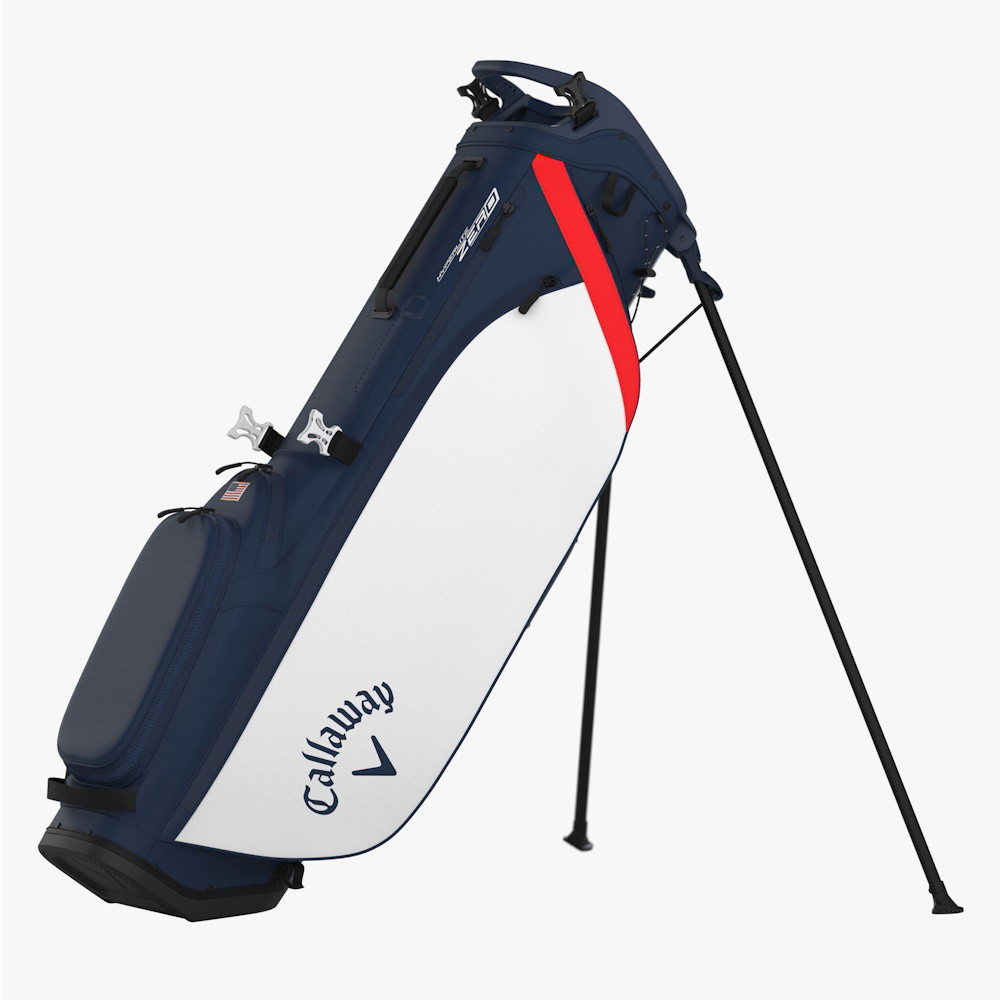 Picture of Callaway Hyperlite Zero Stand Bag - Navy/White/Red Flag