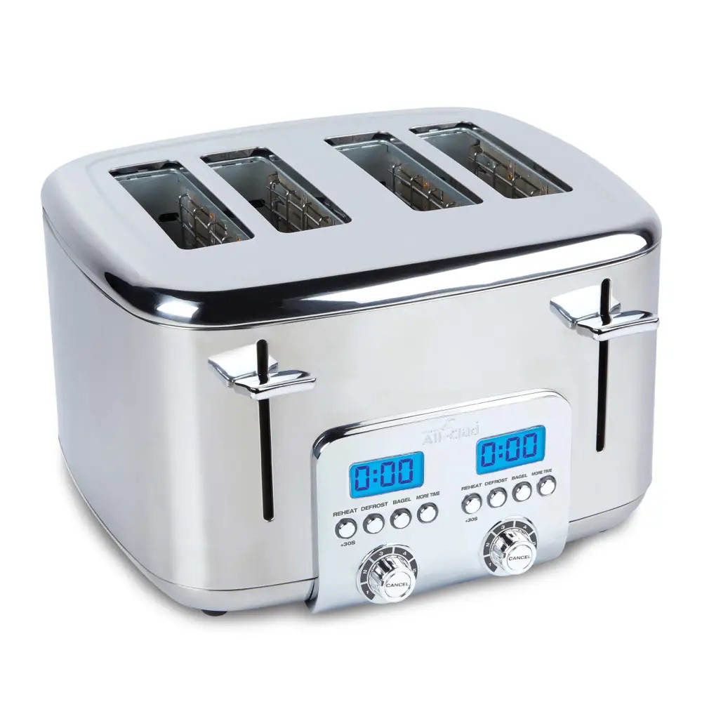 Picture of All-Clad Four-Slice Stainless Steel Digital Toaster