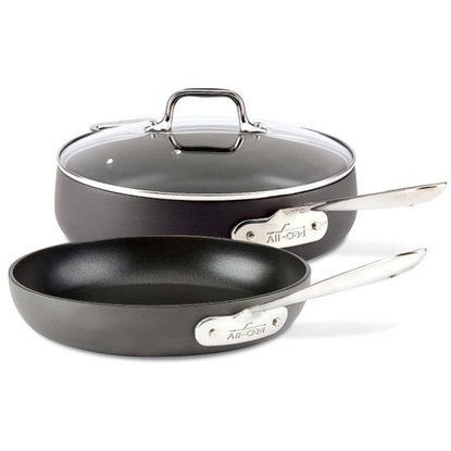 Picture of All-Clad Nonstick Hard Anodized Three-Piece Cookware Set