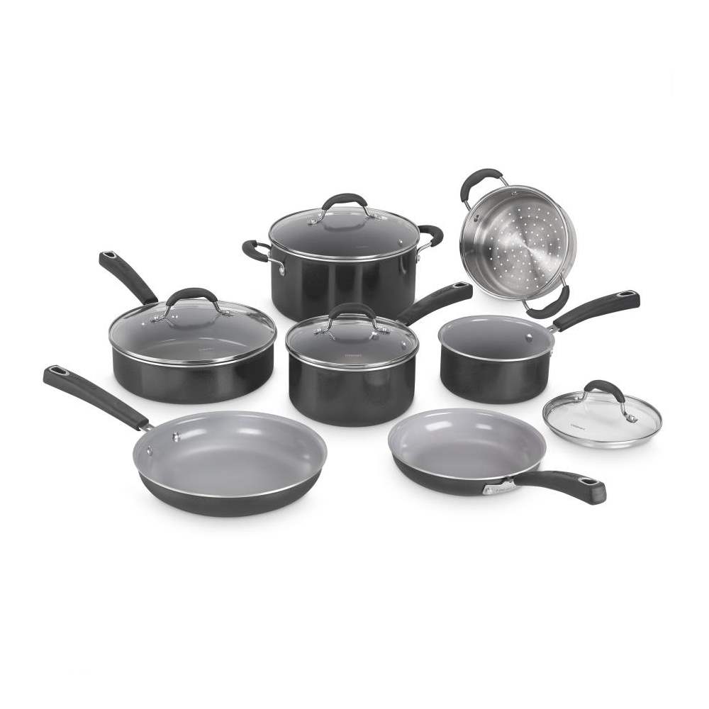 Picture of Cuisinart&reg; Advantage Ceramica XT 11-Piece Cookware - Black