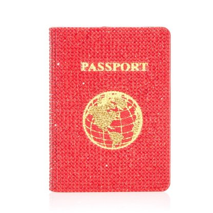 Picture of Judith Leiber Traveler Passport Holder - Red