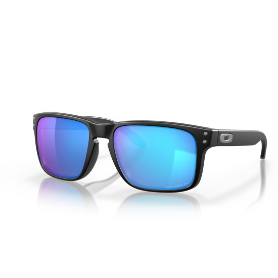 Picture of Oakley Holbrook Polarized Sunglasses- Matte Blk/Prizm Sapphire