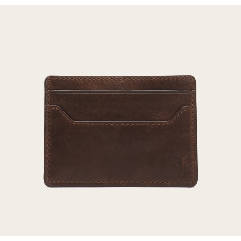 Picture of Frye Men's Logan Money Clip Card Case - Dark Brown