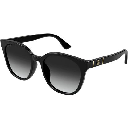 Picture of Gucci 56mm Square Sunglasses - Black/Gold