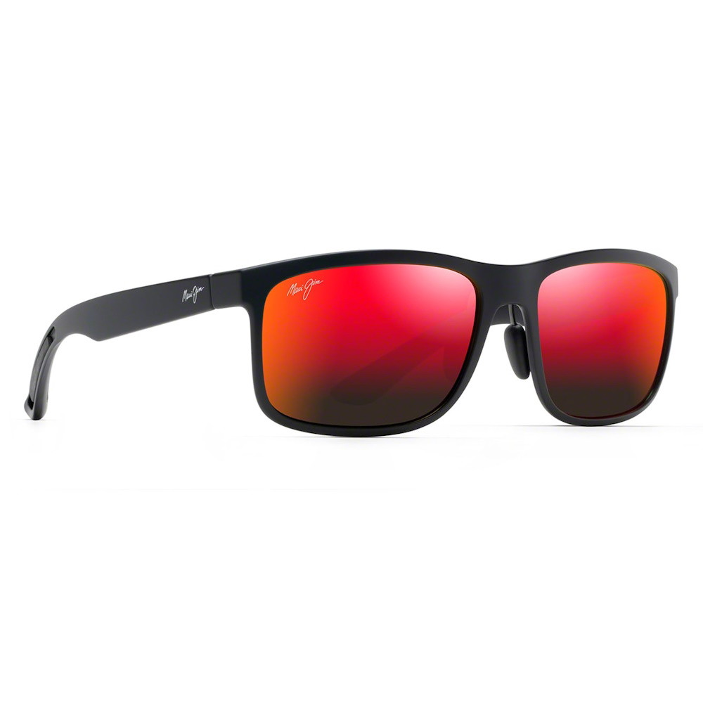 Picture of Maui Jim Huelo Sunglasses - Matte Black/Hawaii Lava