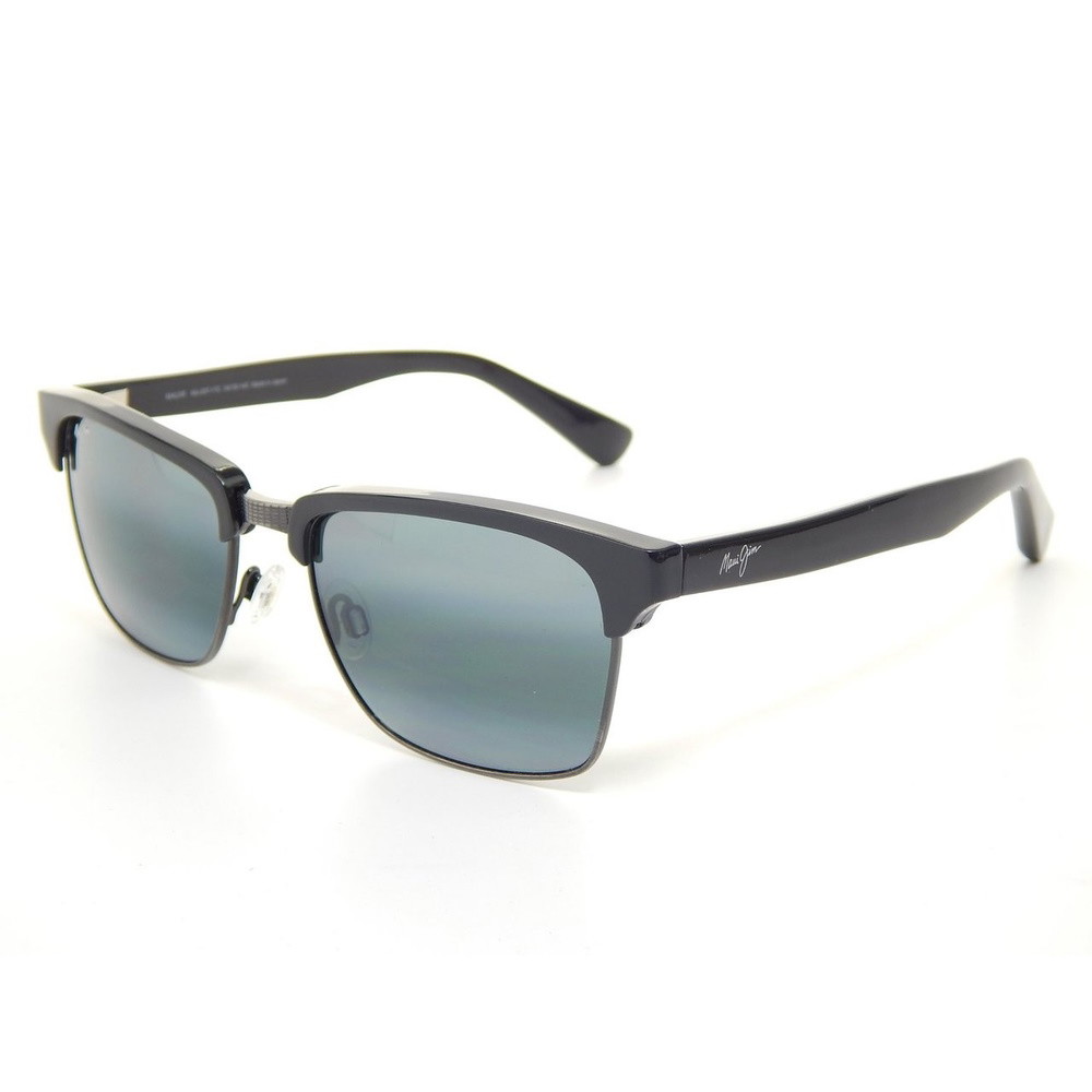 Picture of Maui Jim Kawika Sunglasses - Black Gloss w/Antique Pewter