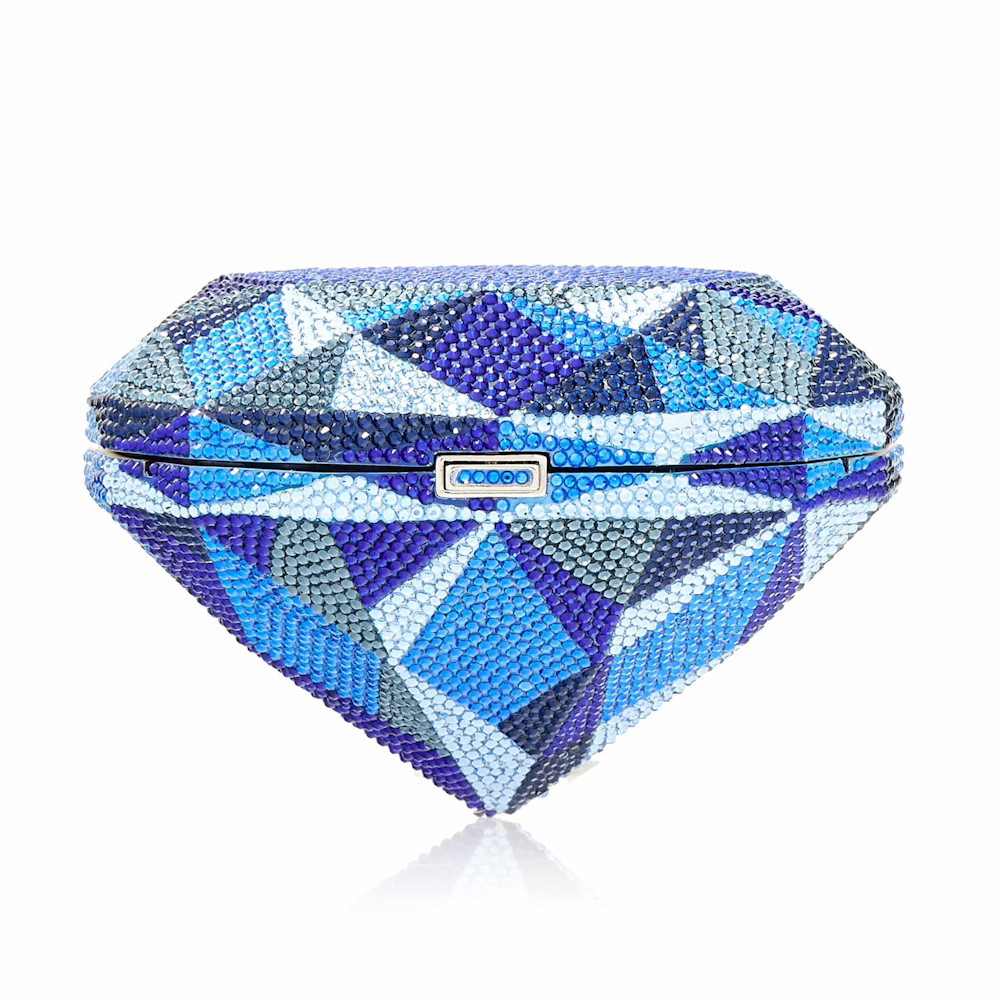 Picture of Judith Leiber Diamond Sapphire Crystal Handbag