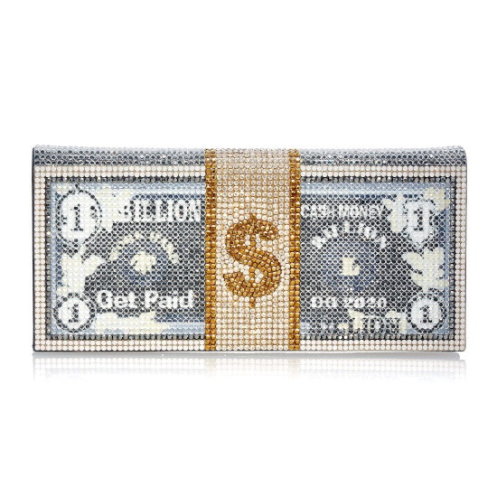 Picture of Judith Leiber Envelope Billions - Champagne Multi