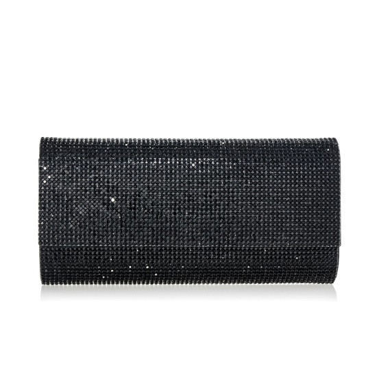 Picture of Judith Leiber Perry Fullbead Clutch - Black