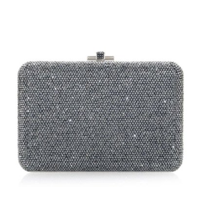 Picture of Judith Leiber Slim Slide Clutch - Silver Hematite