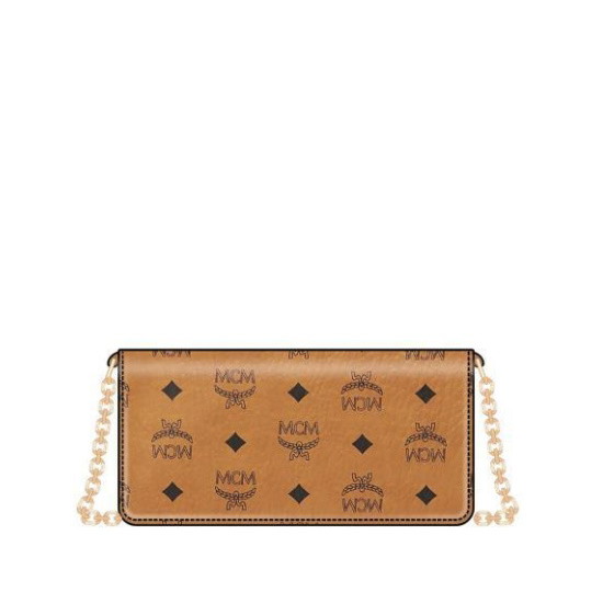 Picture of MCM Aren Visetos Mini Crossbody - Cognac