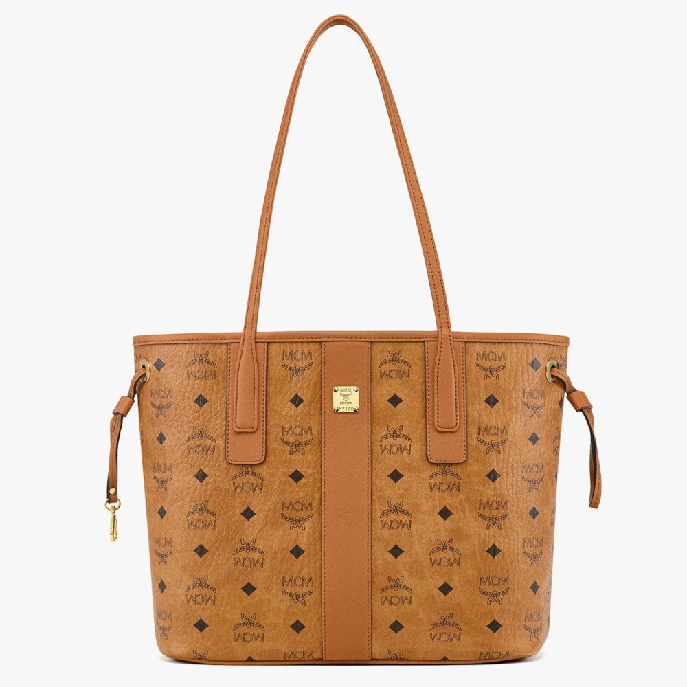 Picture of MCM Small Liz Visetos Tote - Cognac