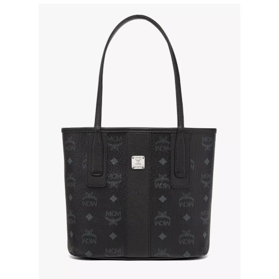 Picture of MCM Visetos Mini Shopper Bag - Black