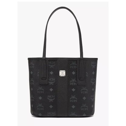 Picture of MCM Visetos Mini Shopper Bag - Black
