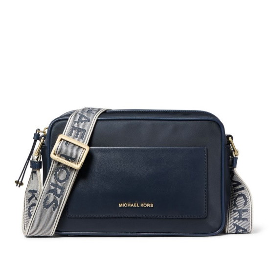 Picture of Michael Kors Jet Set Large E/W Crossbody w/ Web Strap - Navy