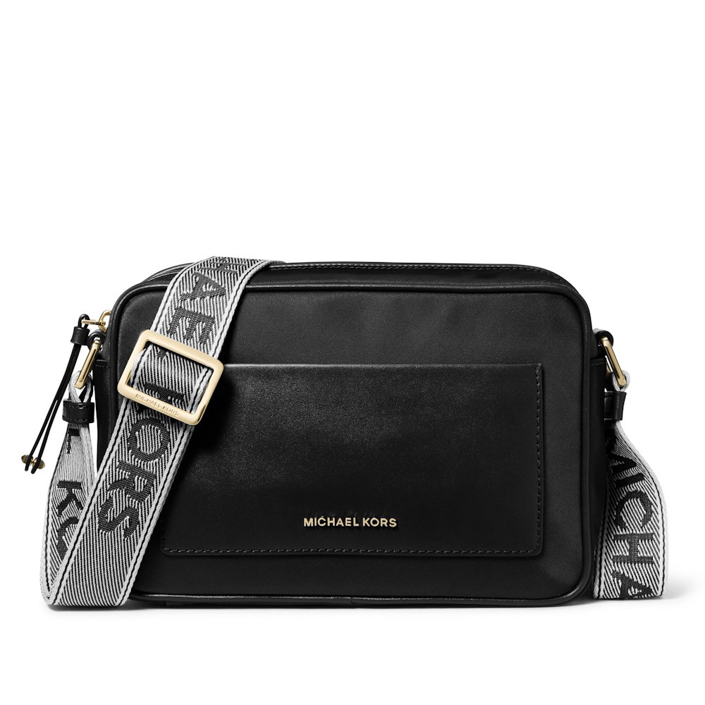 Picture of Michael Kors Jet Set Large E/W Crossbody Web Strap - Black
