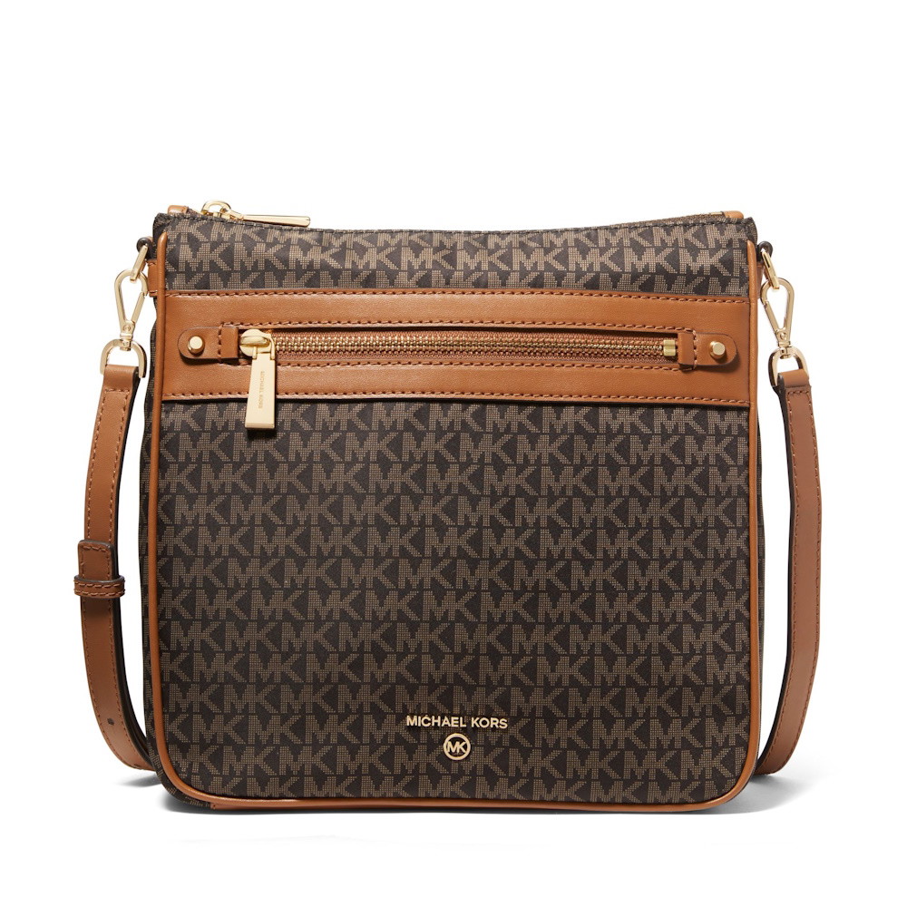 Picture of Michael Kors Jet Set Large N/S Crossbody - Brown/Acorn Nylon