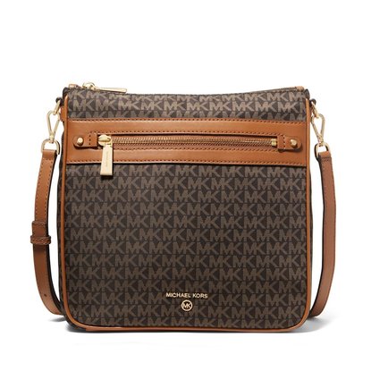 Picture of Michael Kors Jet Set Large N/S Crossbody - Brown/Acorn Nylon