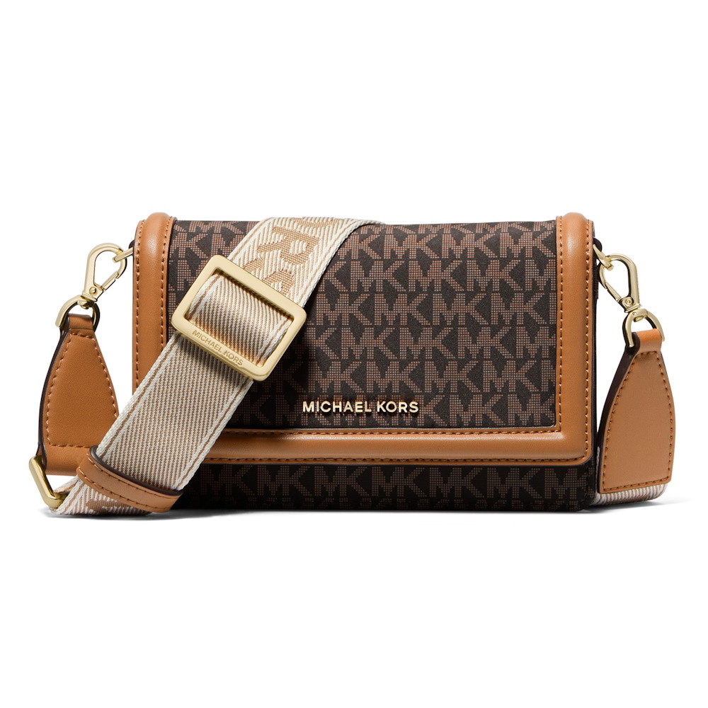 Picture of Michael Kors Jet Set Small Phone Crossbody w/Strap-Brown/Acorn