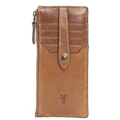 Picture of Frye Melissa Snap Card Wallet - Cognac