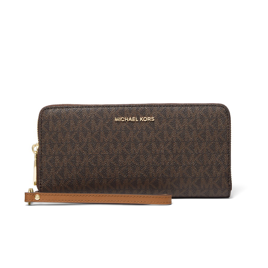 Picture of Michael Kors Jet Set Travel Signature Continental - Brown