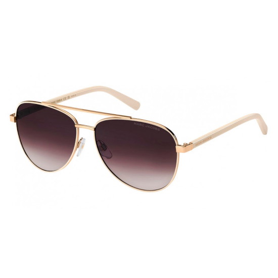 Picture of Marc Jacobs Gold/Ivory Aviators with Brown Gradient Lens