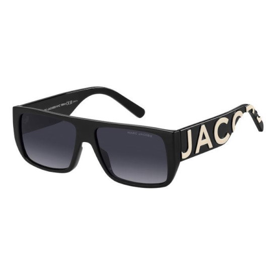 Picture of Marc Jacobs Logo Black/White Sunglasses with Grey Shaded Lens
