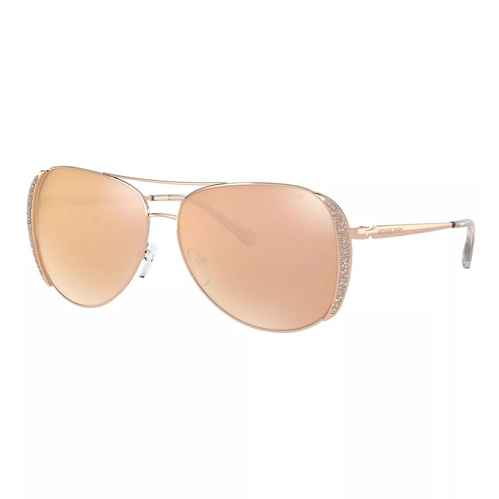 Picture of Michael Kors Chelsea Aviators with Rose Gold Flash Lenses