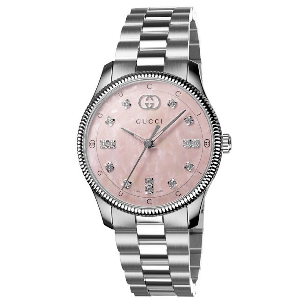 Picture of Gucci G-Timeless 29mm Stainless Steel Watch with Pink MOP Dial