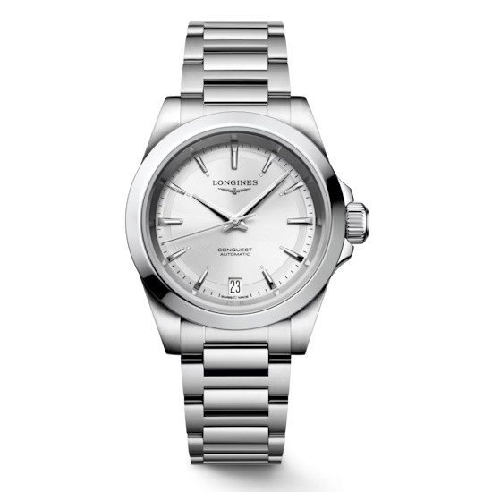 Picture of Longines Conquest 34mm Stainless Steel Watch with Silver Dial
