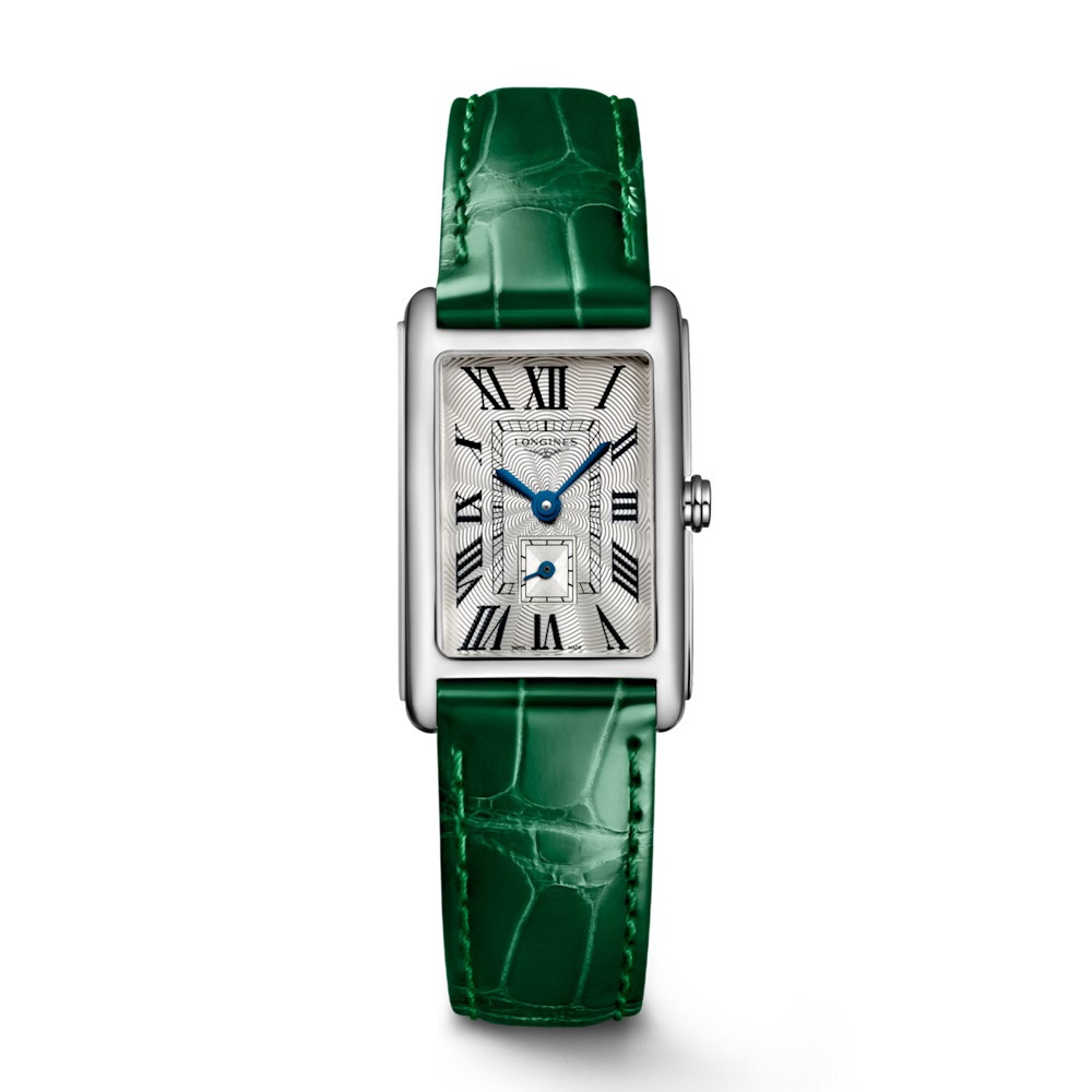 Picture of Longines DolceVita Watch with Green Alligator Strap