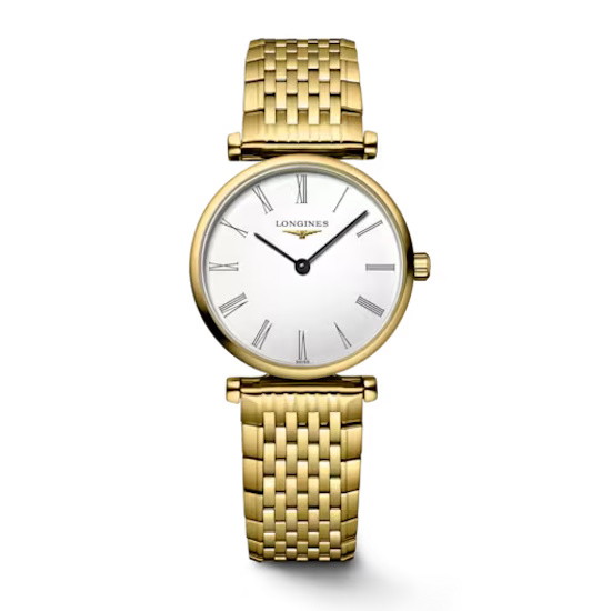 Picture of Longines La Grande Classique Gold-Tone Watch with White Dial