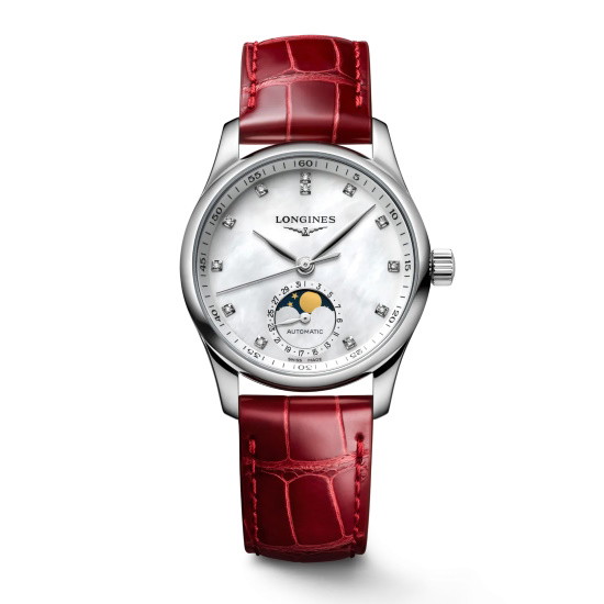 Picture of Longines Master Collection 34mm Watch with Red Strap