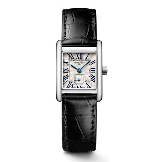 Picture of Longines Mini Dolcevita Watch with Black Alligator Strap